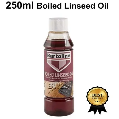 £5.89 • Buy Bartoline Boiled Linseed Oil Wood Sealer And Protector Natural Sheen 250ml DIY