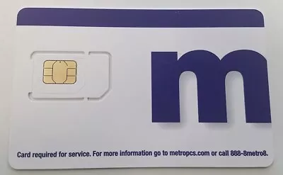 NEW Metro PCS 3-in-1 Postpaid/Prepaid 4G LTE 5G SIM Card Nano/Micro/Standard • $9.99