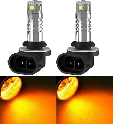 LED 20W 862 H27 Amber Two Bulbs Fog Light Replacement Upgrade Lamp Stock Fit OE • $25.50