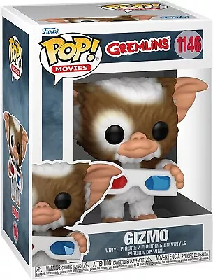 Funko POP Movies #1146 Gremlins Gizmo With 3D Glasses Vinyl Figure • £13.99