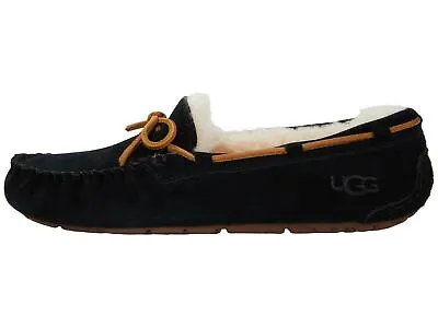 UGG Dakota Black Women's Suede Indoor/Outdoor Moccasin Slippers 1107949 • $71