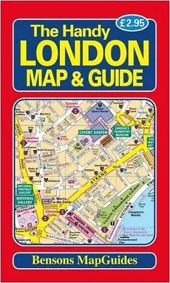 The Handy London Map And Guide By Bensons MapGuides Paperback Book The Cheap • £3.49