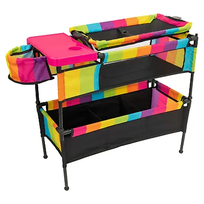 Dolls Travel Cot Bed Changing Table Removeable Tray & Seat Nursery Play Centre • £29.99