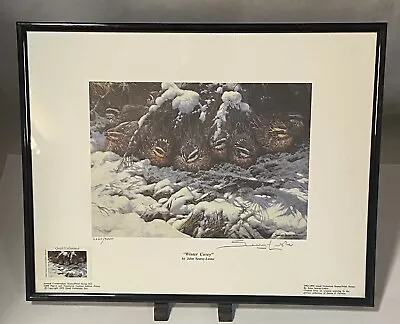 1993-94 Quail Unlimited Stamp Print Series Seerey-Lester Signed Numbered Framed • $49.99