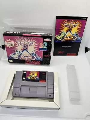 Rock N' Roll Racing Super Nintendo SNES Complete CIB Rare! Near Mint Cart Manual • $109.99