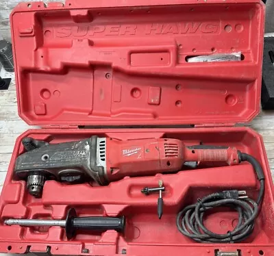 Milwaukee 1680-20  1/2  Super Hawg Corded Drill With Carrying Case Tested 👍 • $138