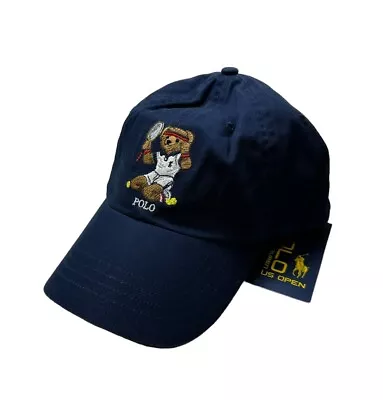 Polo Ralph Lauren US Open  Polo Bear Tennis Hat Adult One Size NWT • $67.99