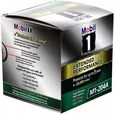 M1-204A Mobil 1 EP Oil Filter Protects Up To 1 Year Or 32000KM Ryco Z89A Z170 • $25.88