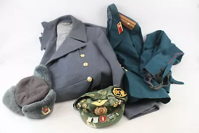 Russian Military Uniforms Greatcoat Caps Tunic Trousers Militaria Clothing Lot • £23