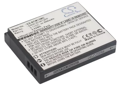 Li-ion Battery For Panasonic Lumix DMC-TZ41 Lumix DMC-TZ55 Lumix DMC-TZ60 3.7V • £15.02