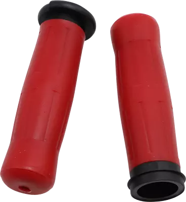 Avon Old School Red TBW 1  Motorcycle Handlebar Grips 2008-2023 Harley Touring • $29.95