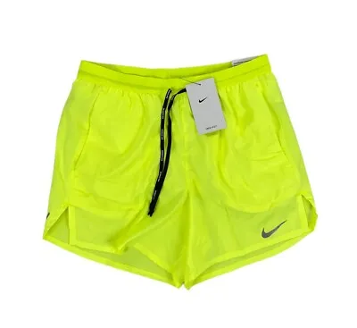 NEW Men Size XL Nike Dri-FIT 5  Flex Stride Brief-Lined Running Shorts Volt Neon • $24.95