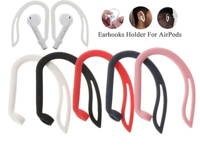 Anti Lost Silicone Ear Hooks Apple Airpods Headphones Wireless Earphones Holder • £3.09