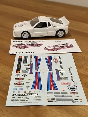 Very Rare SOLIDO 1/43 - Lancia Rally 1983 037 Martini Diecast Model Car NEW • £18.99