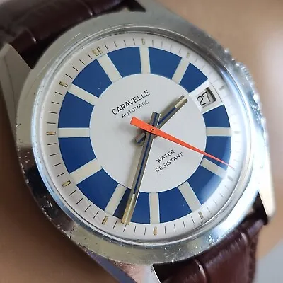 Vintage Caravelle Men's Automatic Watch 11ULACD 17Jewels Date 1972 • $299