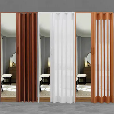 Accordion PVC Folding Door Acrylic Glass Sliding Doors Room Divider Wall 6/10mm • £45.95