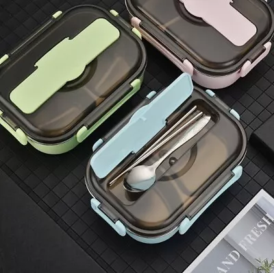 $19.99 • Buy  304 Stainless Steel Insulated Bento Lunch Box Leak-proof With Compartments