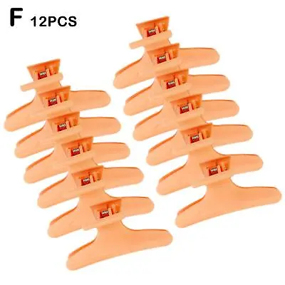 £3.34 • Buy 12 Pack Butterfly HAIR CLIPS Salon Hairdresser Clamps Claw Grips -8cm