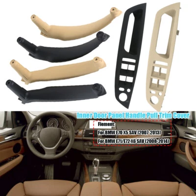 $12.99 • Buy Interior Right / Left Door Handle Panel Pull Cover Black Beige For BMW X5 X6 E70