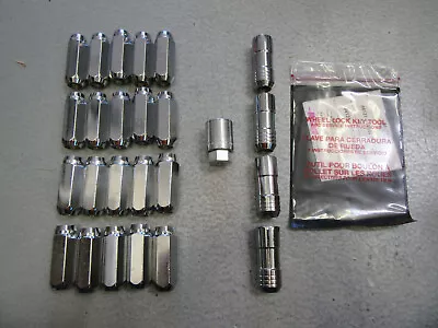 McGard 84605 M14 X 2.0 Chrome Cone Seat Lug Nut And Lock Set 6 Lug 13/16 Hex • $59.97