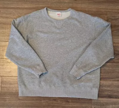 Velva Sheen Sweatshirt Mens Made In Japan Gray Crewneck - XL EUC • $74.97