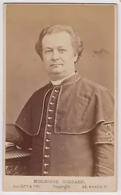 Clergy CDV-Monsignor Goddard English Priest To Napoleon III At Chislehurst • £10.50