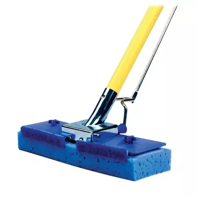 Scrubber Strip Butterfly Mop Polypropylene Sponge & Aluminum Handle Wringer  • $15.69