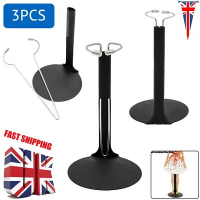 UK 3PCS Doll Stand Metal Base Holder For 8 ~12  Action Figures Toy Collectibles • £12.99
