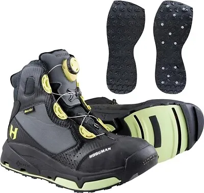 Hodgman Aesis Wadertech  Wading Boot W/ Boa Laces & STUDDED & Lug Soles Size 7 • $49.92