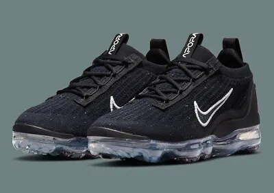 Nike Air Vapormax 2021 FK Black/White Sneakers Men Size US 8.5 Casual Shoes New✅ • $219.95