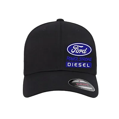 Ford Power Stroke Diesel Logo Embroidered Flexfit Fitted Ball Cap • $23.99