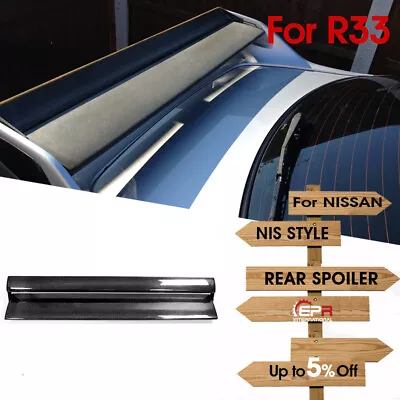 Carbon Fiber Glossy Twin Spoiler Blade Body Kits For Nissan R33 GTR Nis Style • £441