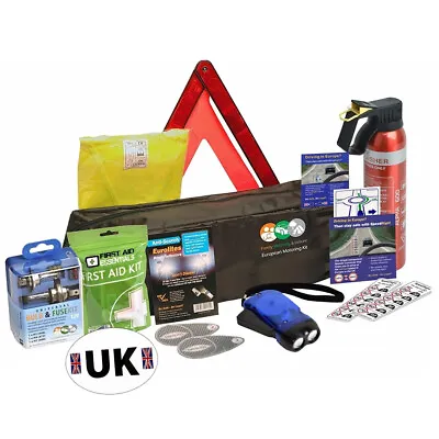 European Travel Kit For Driving In Europe Motoring Car Van Caravan Vehicle • £60.99