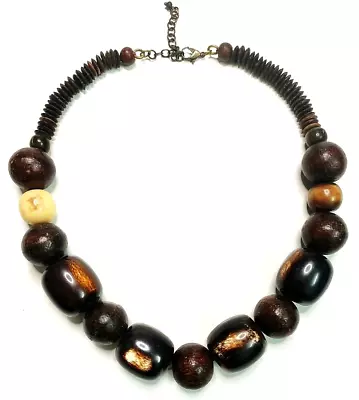 Handmade Tibetan Horn Necklace Banjara Tribal Naga Vintage Multi Resin Beads • $27.99