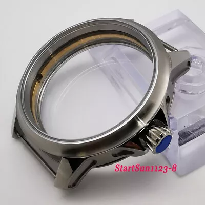 45mm Sterile Steel Watch Case Fit ETA 6497 6498 ST3600 Hand Winding Movement C08 • $37.60