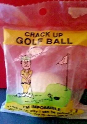 Crack Up Golf Ball Vintage 1978 Sealed In Original Bag Gag Gift • $12.85