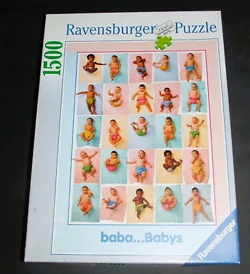 Ravensburger 1500 Piece Jigsaw Puzzle #162789  Children Of The World  Babies EUC • $9.99