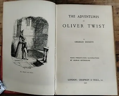 Oliver Twist By Charles Dickens Vol 3 Chapman & Hall 1902 Illustrations By Phiz • £19.99