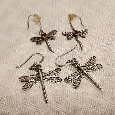 2- Vintage Sterling Dragonfly Earrings • $39.99