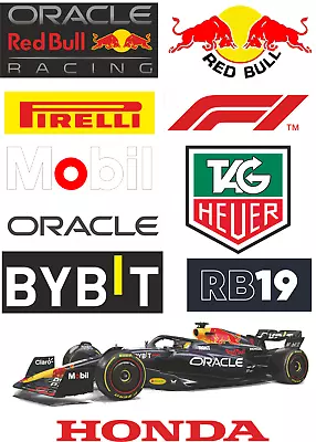 F1 Sponsors Sticker Set X 11 Verstappen Perez Laptop Helmet • £6.95