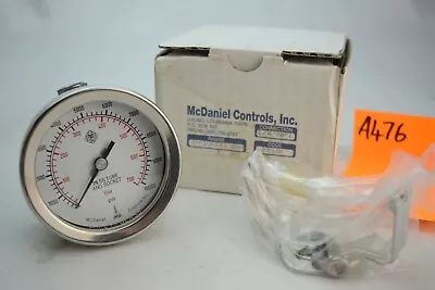 McDaniel  0 - 10000 PSI Filled Hydraulic Pressure Gauge 1/4 NPT 316SS Tube • $87.99