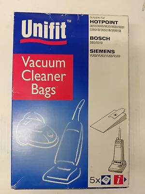 Vacuum Bags Hotpoint .bosch. Siemens . Pack Of 5 • £4.50