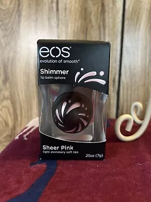 Eos Shimmer Lip Balm Sphere Sheer Pink  Light Shimmer Nib • $29.99