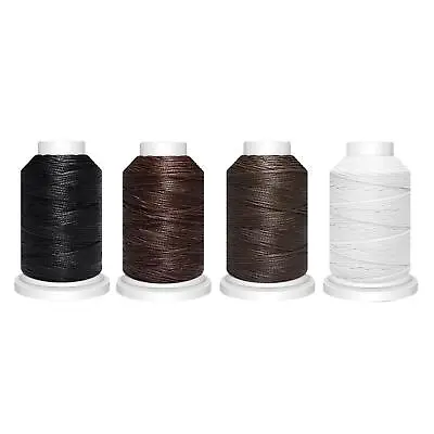 £5.33 • Buy 1mm Polyester Waxed Thread Cord For Leather Canvas Tent Sewing Jewelry