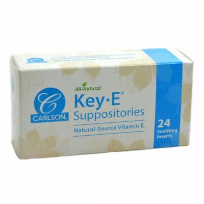 Carlson Laboratories Key E Suppositories 24 Suppository Exp 2/2026 • $14.99