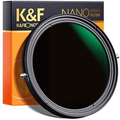 K&F Concept 67mm Variable Fader ND2-ND32 ND And CPL Circular Filter No X Spot ND • $60.99