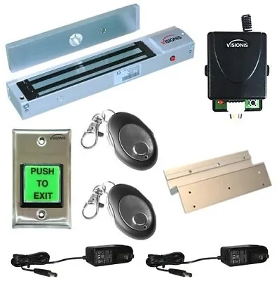 Door Buzzing System 600lbs Inswing Magnetic Lock Wireless Kit With Multi-Entry • $138.05