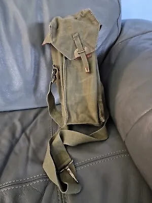 Vintage Genuine Army Thin Canvas Shoulder Bag Volcano Stove Ammo Fuel Etc 29.99p • $34.09