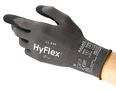 Ansell HyFlex 11-840 Abrasion-Resistant Spandex Nitrile Coated Industrial Gloves • $40.99