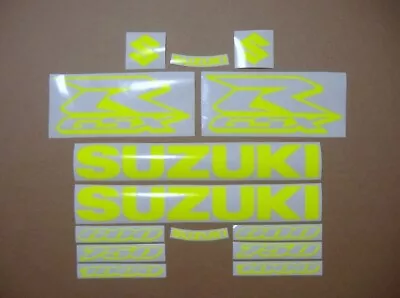 Decals For Suzuki GSXR Neon Yellow Stickers Fluorescent High Visibility Signal • $44